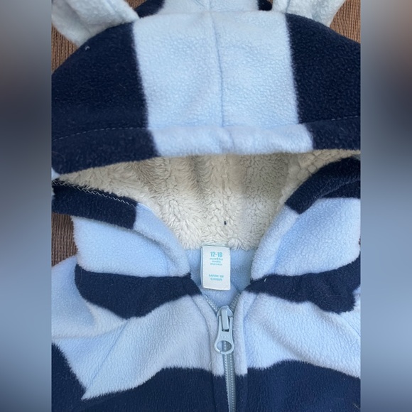 12-18m old navy bunting suit - Picture 2 of 3